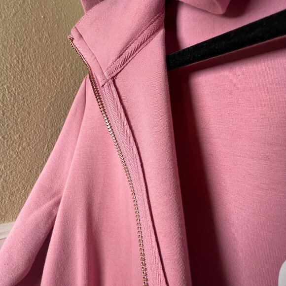 NWT XL Lacey Chabert PINK Full-Zip Hooded Jacket with Drawstring Waist - Picture 4 of 8